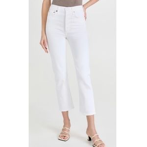 Agolde Riley Crop Jeans in Whip